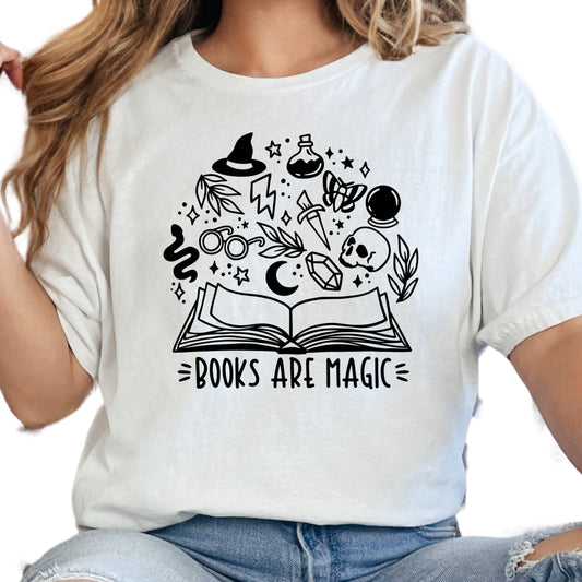 Books are Magic Book Reader Shirt, Book Lover Comfy Soft Tee, Reading Lover Top, Bookish Graphic, Gift for Readers
