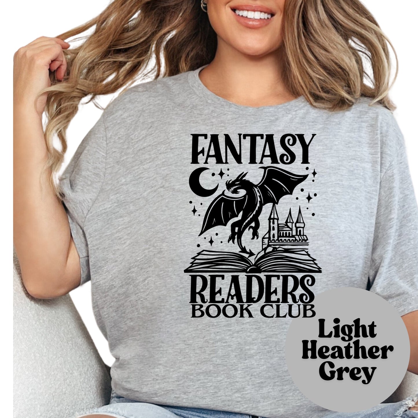Fantasy Readers Book Club Book Reader Shirt, Book Lover Comfy Soft Tee, Reading Lover Top, Bookish Graphic, Gift for Readers