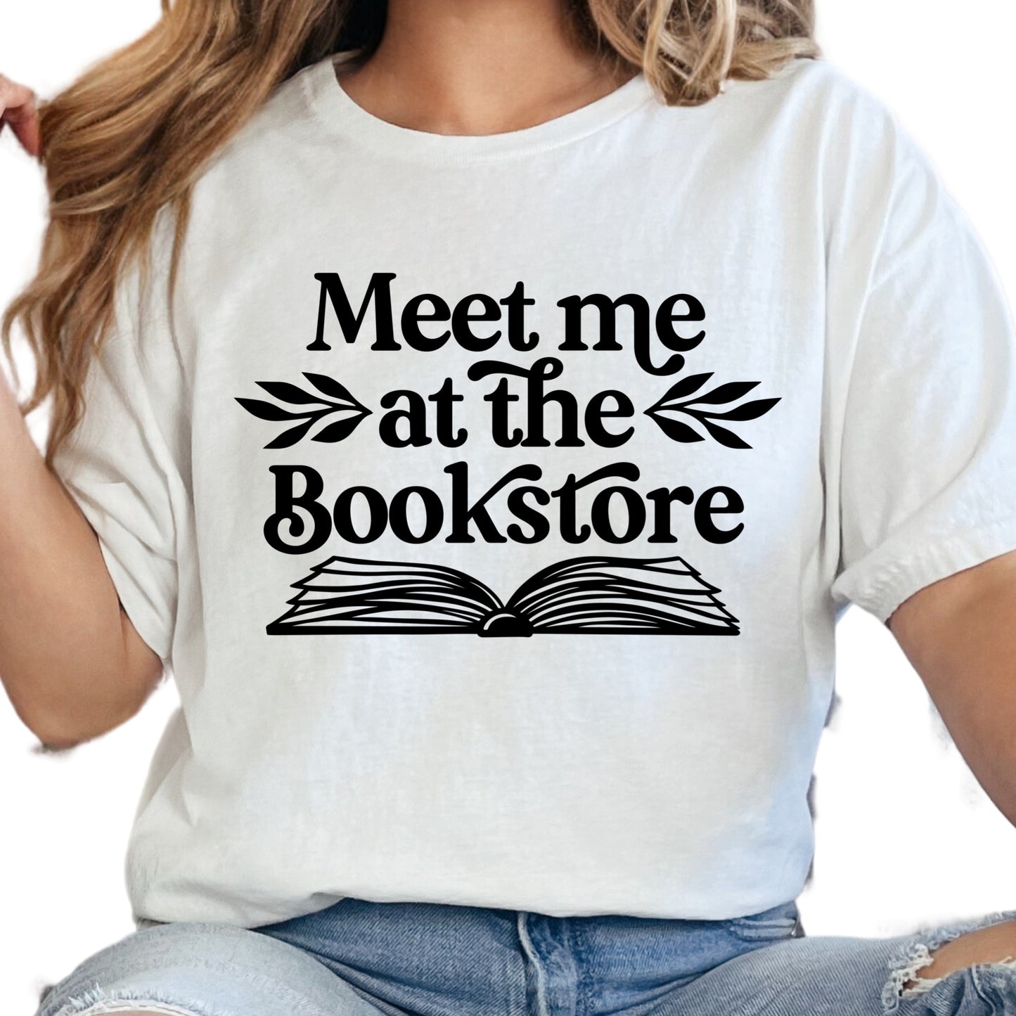 Meet Me at the Bookstore Book Reader Shirt, Book Lover Comfy Soft Tee, Reading Lover Top, Bookish Graphic, Gift for Readers
