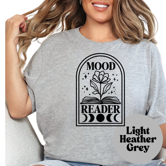 Mood Reader Book Reading Shirt, Book Lover Comfy Soft Tee, Reading Lover Top, Bookish Graphic, Gift for Readers
