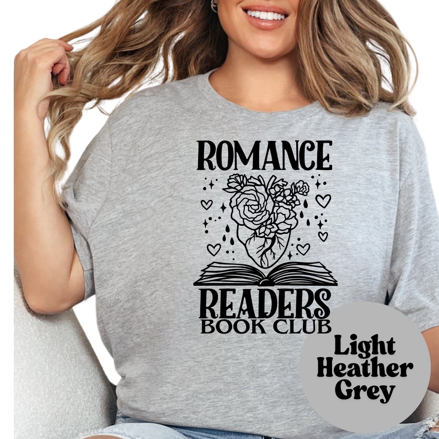 Romance Readers Book Club Shirt, Book Lover Comfy Soft Tee, Reading Lover Top, Bookish Graphic, Gift for Readers