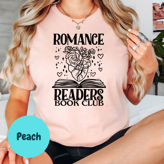 Romance Readers Book Club Shirt, Book Lover Comfy Soft Tee, Reading Lover Top, Bookish Graphic, Gift for Readers
